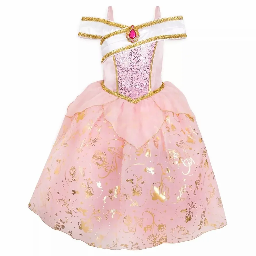 Disney Store Sleeping Beauty Aurora Costume Dress Girls 13 Pink Princess NWT